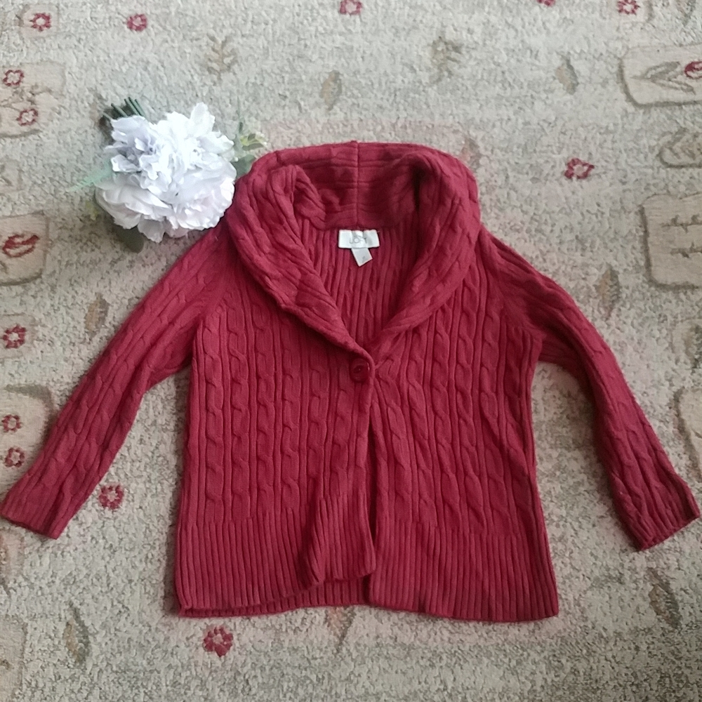 Ann Taylor Loft chunky knit short cardigan